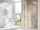 Ravak Chrome CSD2-120 zuhanyajtó fényes alumínium profillal és transparent üveggel, modern és praktikus fürdőszobai megoldás.