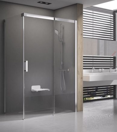 Ravak Matrix MSDPS-110/80 J zuhanykabin szatén-Transparent 0WPD4U00Z1