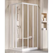  Ravak Supernova ASRV3-75 sarokbelépős zuhanykabin ajtó (fehér+Transparent) 15V301R2Z1