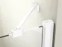 Ravak Chrome CRV2+CRV2 1/2 zuhanykabin ajtó 90x195 cm átlátszó üveggel, matt fehér profillal
