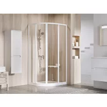   Ravak Supernova SKCP4-80 négyelemes, negyedköríves zuhanykabin (fehér+Transparent) 3114O102Z1