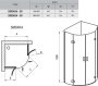 Ravak SmartLine SMSKK4-90 zuhanykabin (króm-transparent) 3S277A00Y1