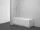 Ravak Nexty NVS1-80 kádparaván (szatén+Transparent) 7O840U00Z1