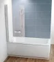 Ravak CVS1-80 balos kádparaván (szatén - transparent) 7QL40U00Z1