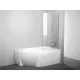 Ravak CVSK1 jobbos kádparaván 85x150 cm (szatén-Transparent) 7QRM0U00Y1