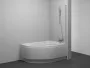 Ravak CVSK1 jobbos kádparaván 85x150 cm (szatén-Transparent) 7QRM0U00Y1
