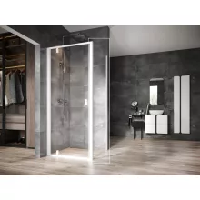   Ravak Nexty NPSS fix zuhanyfal 100x195 cm, átlátszó üveg, fehér keret 90OA0100Z1