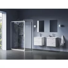   Ravak Blix II NBLPS fix zuhanyfal átlátszó üveg 100x195 cm, matt fehér profilszín 9BMA0E00Z1