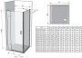 Ravak SmartLine SMPS-100 balos zuhanyfal (króm-transparent) 9SLA0A00Z1