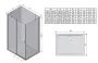 Ravak Chrome CPS-90 zuhanyfal krómhatású-Transparent 9QV70C00Z1