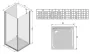 Ravak Chrome CPS-100 zuhanyfal krómhatású-Transparent 9QVA0C00Z1