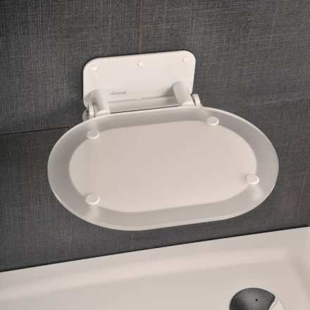 Ravak Chrome Clear zuhanykabin ülőke, fehér B8F0000028