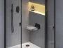 Ravak Chrome Clear zuhanykabin ülőke, fekete B8F0000065