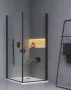 Ravak Chrome Clear zuhanykabin ülőke, fekete B8F0000065