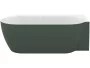 Ravak Freedom Corner II Tec akril kád 175x86 fehér színű lefolyóval, jobbos Grey Green/fehér CC81200000