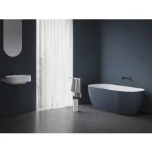   Ravak Freedom O Tec tengerkék/fehér szabadonálló kád 170x77 cm, fehér lefolyóval CD21400000