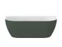 Ravak Freedom Wall Tec falhoz illeszthető akril kád 1700x870 mm fehér/grey green, fehér lefolyóval CE31200000
