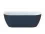 Ravak Freedom Wall Tec falhoz illeszthető akril kád 1700x870 mm fehér/deepsea blue, fehér lefolyóval CE31400000