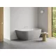 Ravak Freedom Wall Tec falhoz illeszthető akril kád 1700x870 mm fehér/smoke grey, fehér lefolyóval CE31500000