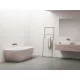 Ravak Freedom Wall Tec falhoz illeszthető akril kád 1700x870 mm fehér/alabaster pink, fehér lefolyóval CE31600000