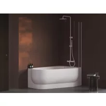 Ravak Arc aszimmetrikus akril kád 150x105 cm, jobbos kivitelben, fehér.
