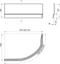 Ravak ROSA II jobb oldali előlap 150 cm akrilkádhoz, fehér CZJ1200AN0
