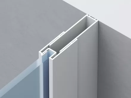 Ravak NBLNPS toldóprofil NBLPS fix zuhanyfalakhoz 195 cm, matt fehér kivitelben.