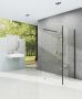 Ravak Walk-In Corner zuhanykabin 110/80 (fekete-Transparent) GW1CD4300Z1