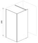 Ravak Walk-In Corner zuhanykabin 110/80 (fekete-Transparent) GW1CD4300Z1