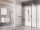 Ravak Walk-In Corner zuhanykabin 110/80 (fekete-Transparent) GW1CD430SZ1