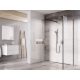 Ravak Walk-In Corner zuhanykabin 110/80 (fekete-Transparent) GW1CD430SZ1