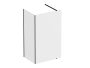 Ravak Walk-In Corner zuhanykabin 110/80 (fekete-Transparent) GW1CD430SZ1