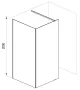 Ravak Walk-In Corner zuhanykabin 120/80 (fehér-Transparent) GW1CG4E0SZ1