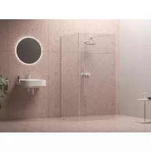   Ravak Walk-In Corner zuhanykabin 120/90 (fehér-Transparent) GW1CG7E0SZ1