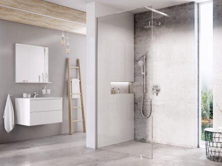 Ravak Walk-In Wall 60 zuhanyfal (krómhatású-Transparent) GW9W00C0SZ1