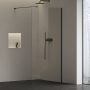 Ravak Walk-In Air Wall 100 zuhanyfal (fekete+Transparent) GW9WA0300Z1C