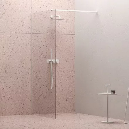 Ravak Walk-In Wall 100 zuhanyfal (matt fehér-Transparent) GW9WA0E0SZ1