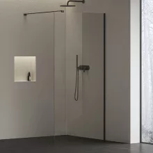   Ravak Walk-In Air Wall 110 zuhanyfal (fekete+Transparent) GW9WD0300Z1C