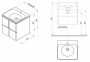 Ravak SD Balance 600 mosdó alatti szekrény, fehér/grafit X000001367