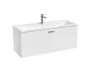 Ravak Clear II SD 1 fiókos mosdó alatti szekrény 100x38x40, fényes fehér X000001643
