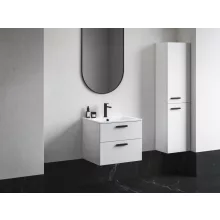   Ravak SD Chrome II 700 mosdószekrény két fiókkal, fekete fogantyúval X000001745