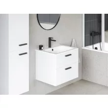   Ravak SD Chrome II 800 mosdószekrény két fiókkal, fekete fogantyúval X000001746