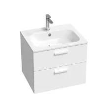   Ravak SD Chrome II 600 mosdószekrény két fiókkal, fehér fogantyúval X000001776
