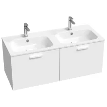   Ravak SD Chrome II 1200 mosdó alatti szekrény fehér fogantyúval, fényes fehér X000001779