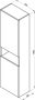 Ravak Natural SB fali magas szekrény 160x45, fényes fehér X000001789