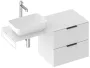 Ravak Comfort II SD 600 két fiókos mosdó alatti szekrény, fényes fehér X000001818