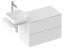 Ravak Comfort II SD 800 két fiókos mosdó alatti szekrény, fényes fehér X000001819
