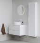 Ravak Comfort II SB 400 fali magas szekrény fogantyú nélkül, fényes fehér X000001820