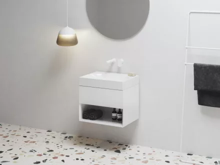 Ravak SD Lite 60 fürdőszobai szekrény mosdó alá, fényes fehér X000001855