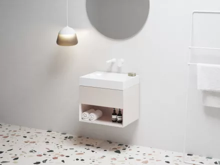 Ravak SD Lite 60 fürdőszobai szekrény mosdó alá, alabaster pink X000001860